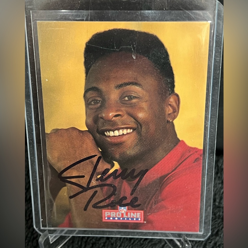 1992 Pro Line Profiles Jerry Rice Auto San Francisco 49ers HOF